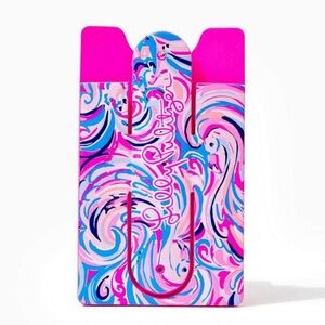 Lilly Pulitzer Phone Card Case in Raz Berry Flamingoals
